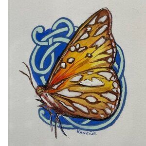 David Rankine Celtic Art Butterfly Illuminated Manuscripts 6th 7th Centuries